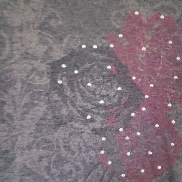 Almost Famous Womens Medium Grey Cardigan with detail and studding - Picture 3 of 6